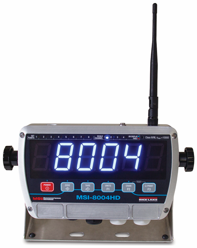 Foto de una indicador RF msi-8004 remoto para básculas de grúa y dinamómetros